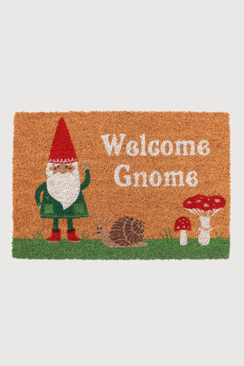Gnome Mushroom Doormat