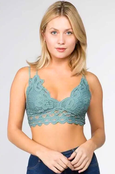 Scalloped Lace Cami Bralette