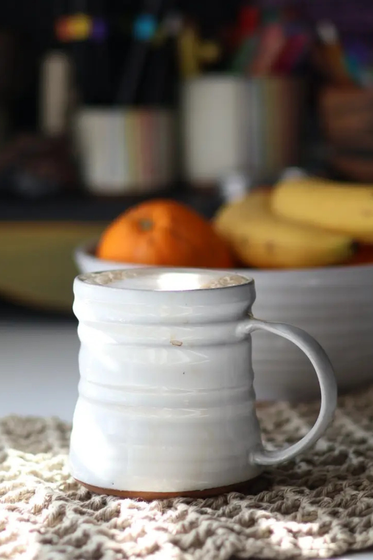 Diner Inspired Mug in White