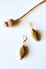 African Brass Earring