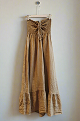 Linen Word of Honor Dress