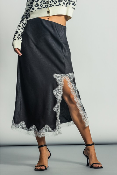 Secret Princess Silk Midi Skirt
