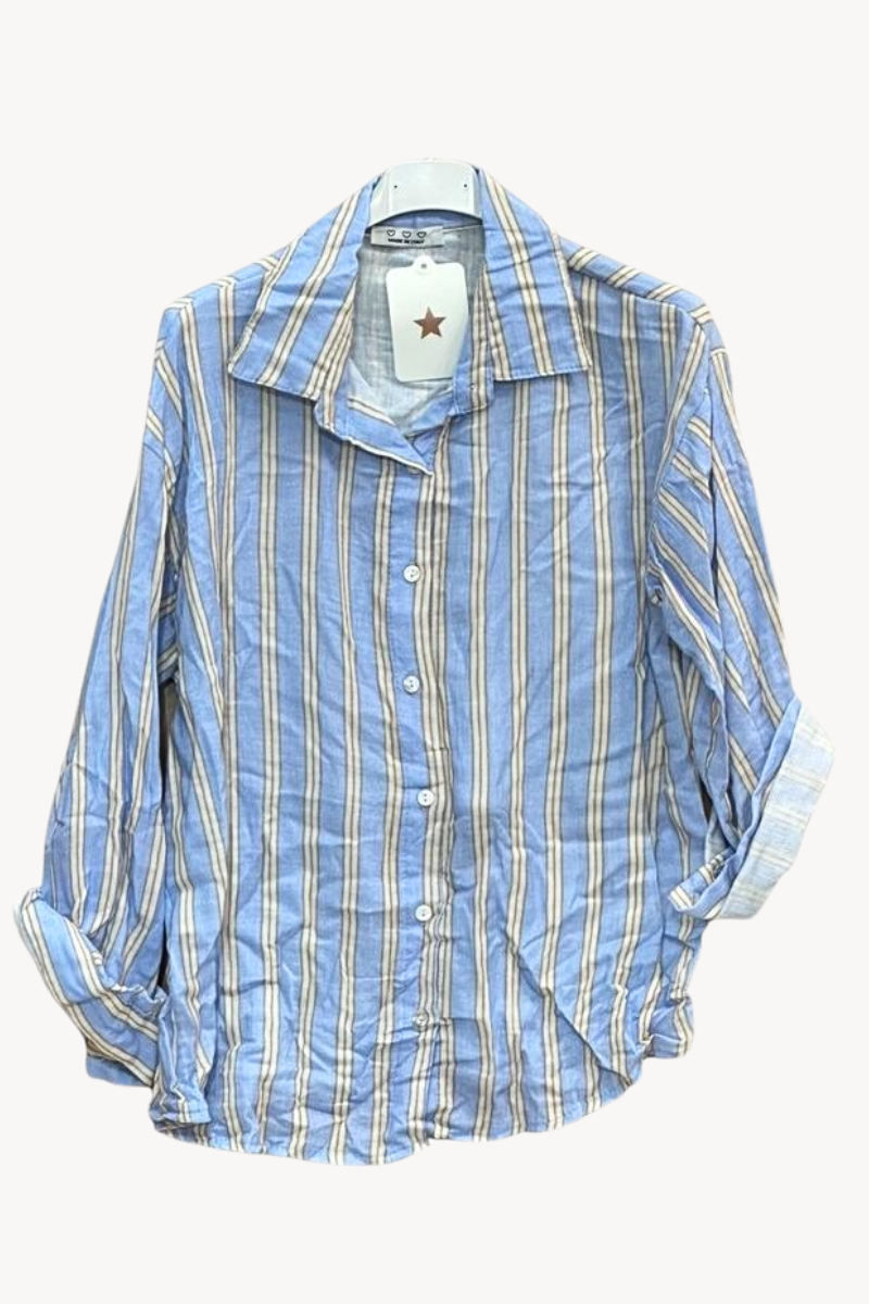 Striped Cotton Gauze Shirt v2
