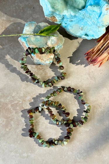Chrysoprase Chip Bracelet