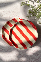 Red Stripe Plate