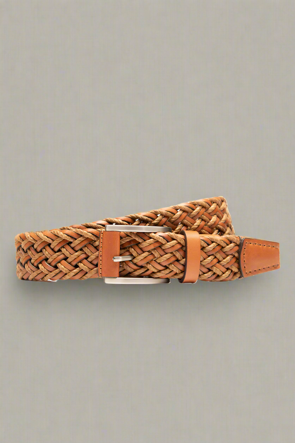 Leather & Braided Waxed Cord Belt