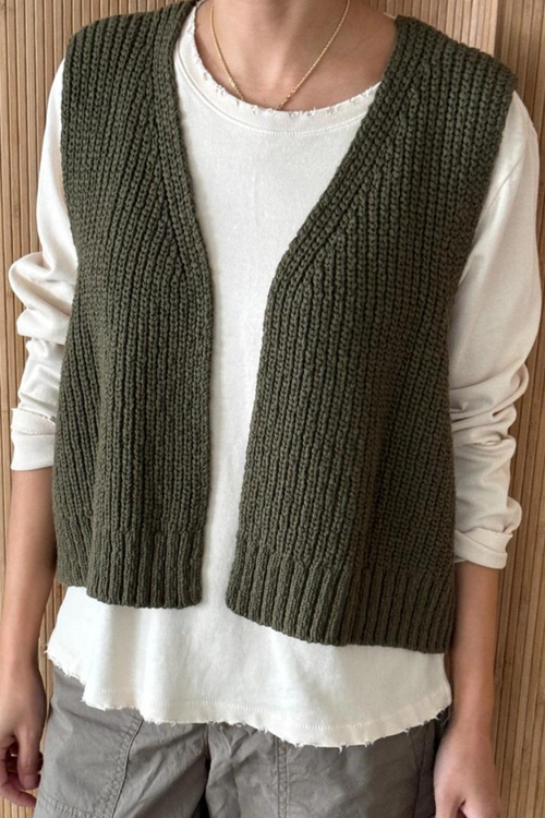 Le Bon Shoppe Granny Cotton Sweater Vest – Studio Opal Boutique