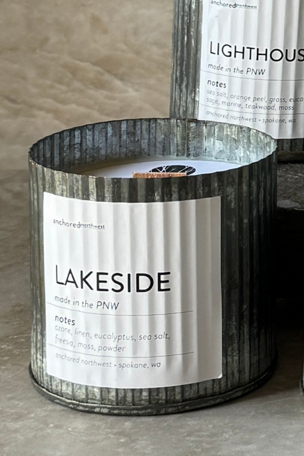Lakeside Wood Wick Rustic Farmhouse Soy Candle