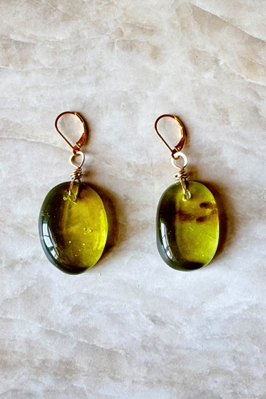 Citron Amber Earring
