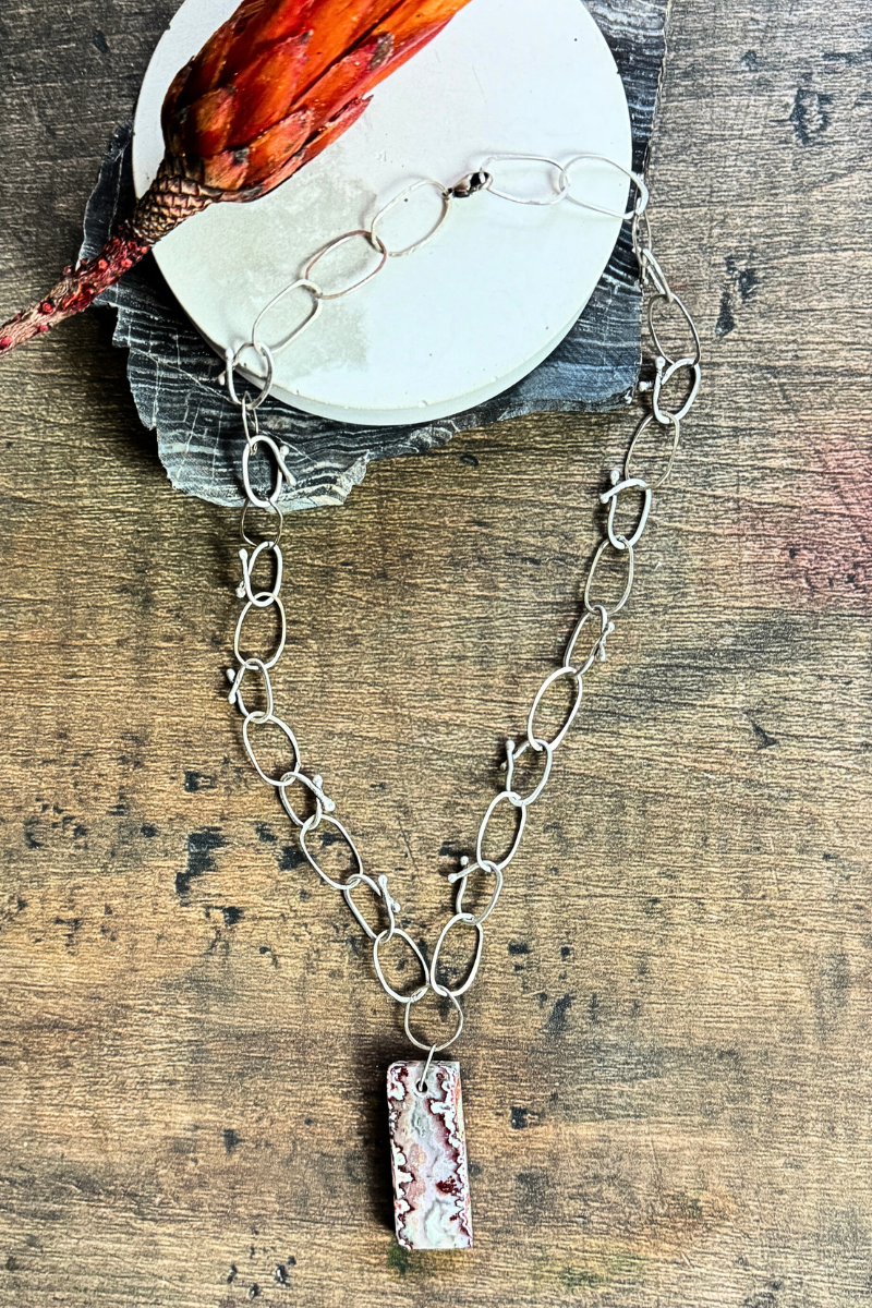 Fire Agate Necklace