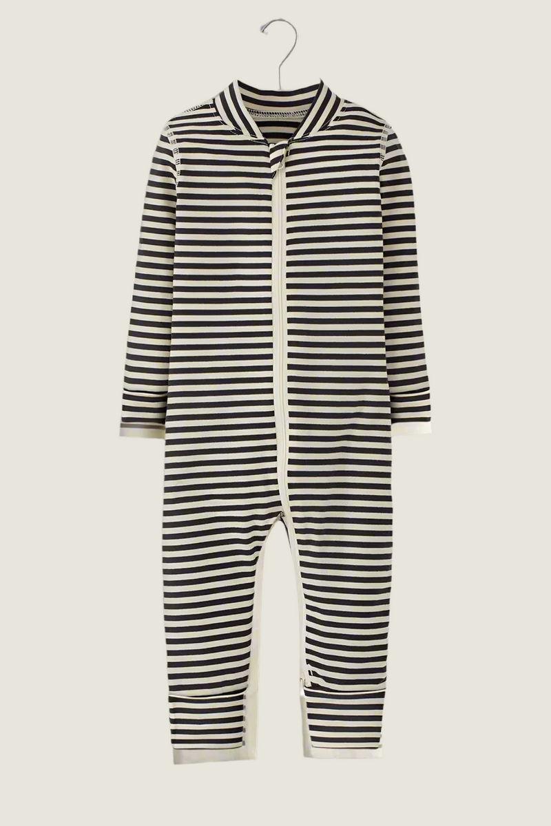 Baby Striped 2 Way Zip Sleeper in Hannasoft
