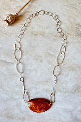 Amber Eye Necklace