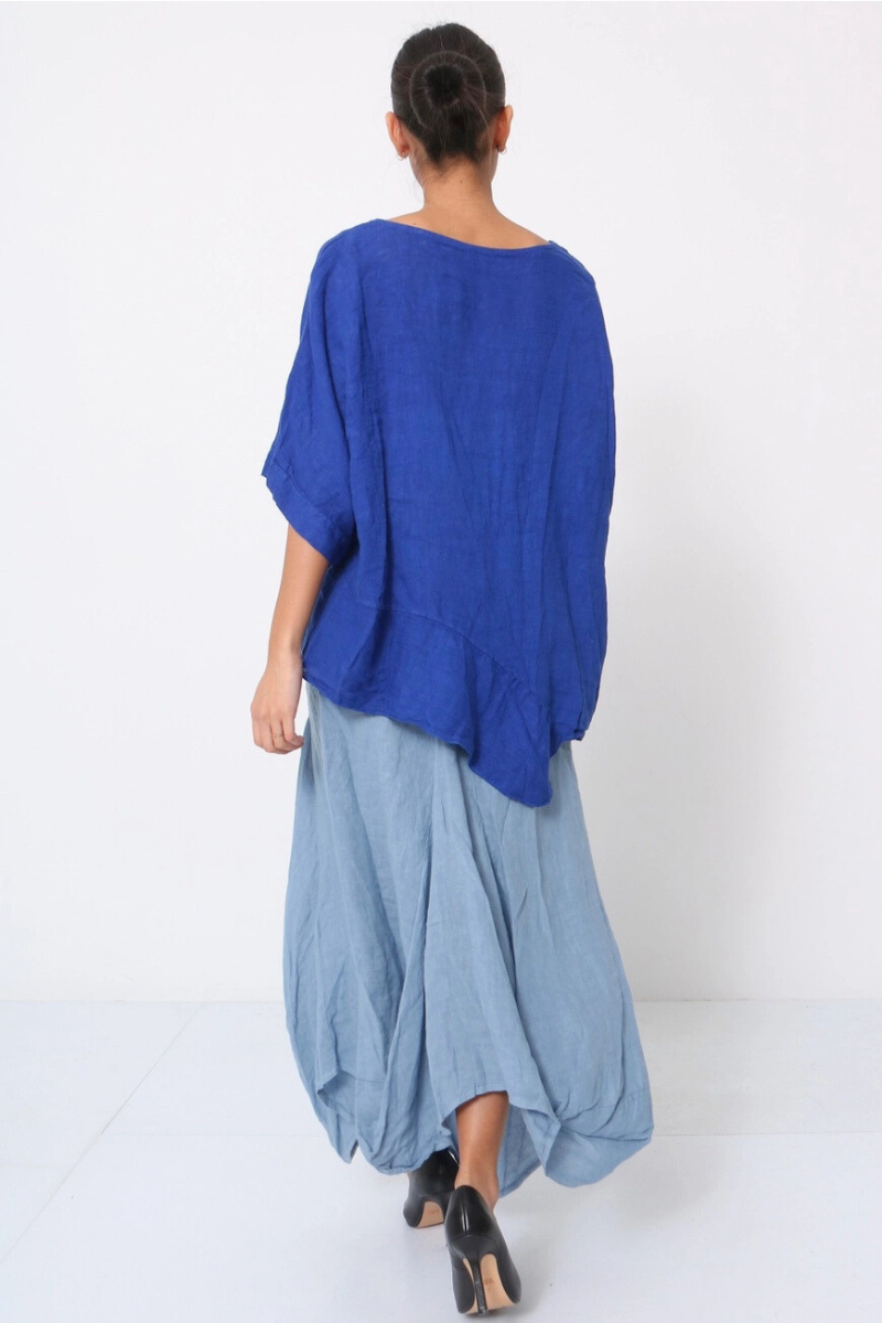 Linen Drape Top