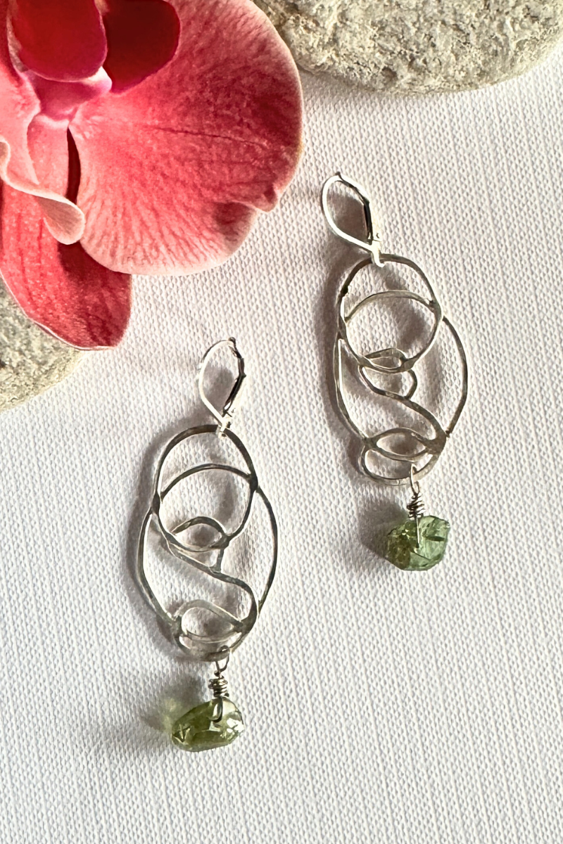 Green Garnets Earrings