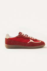 Rife Red Leather Sneakers