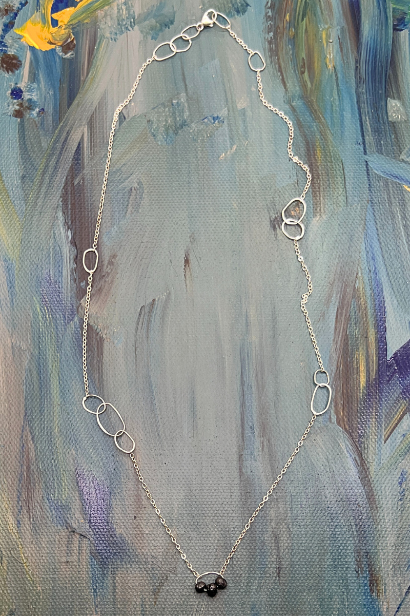 3 Raw Diamond Necklace
