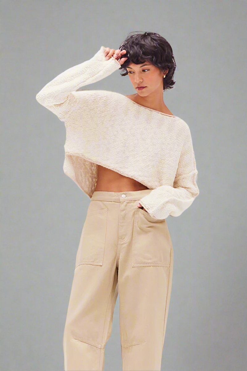 Cotton Slub Crop Top