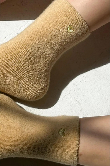 Embroidered Cloud Socks