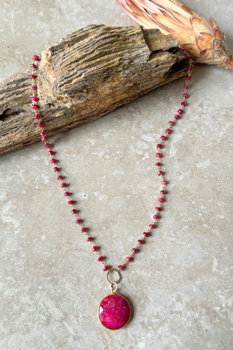 Rubies & Gold Necklace