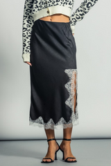 Secret Princess Silk Midi Skirt