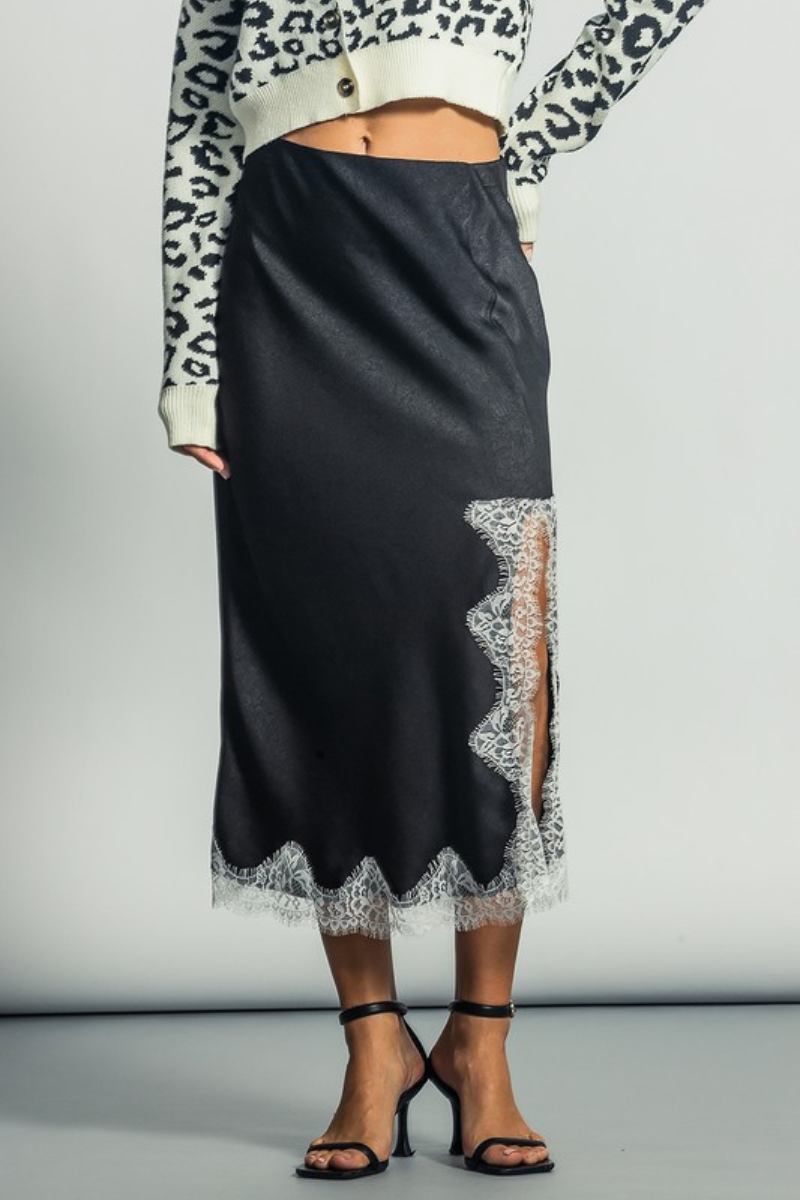 Secret Princess Silk Midi Skirt