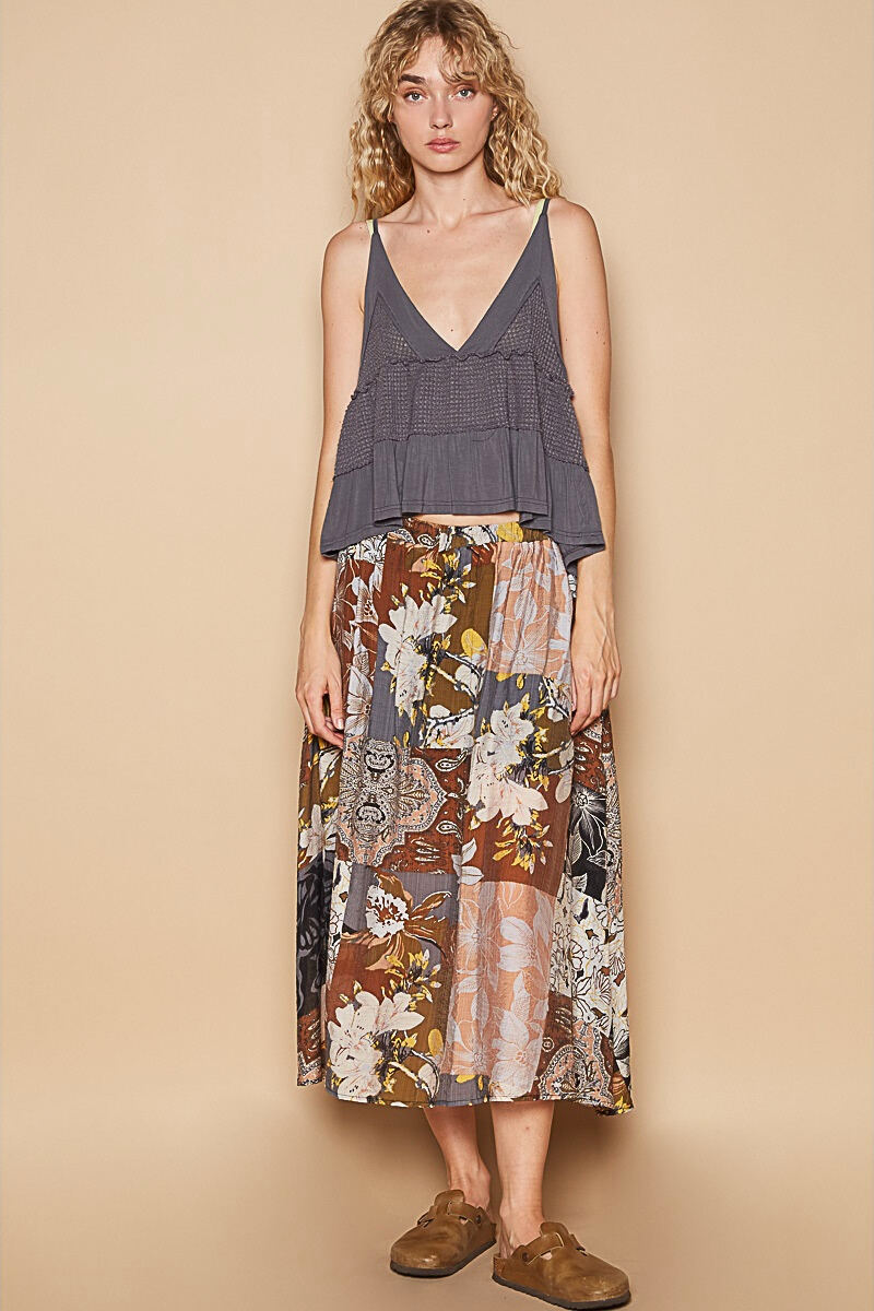 Printed Woven Skirt