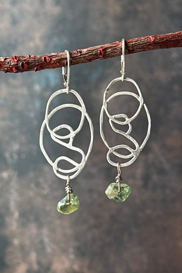 Green Garnets Earrings