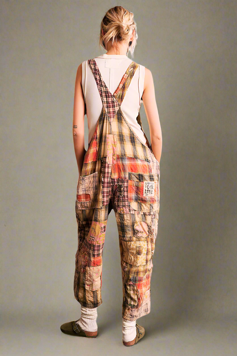 Patchwork Love Overalls