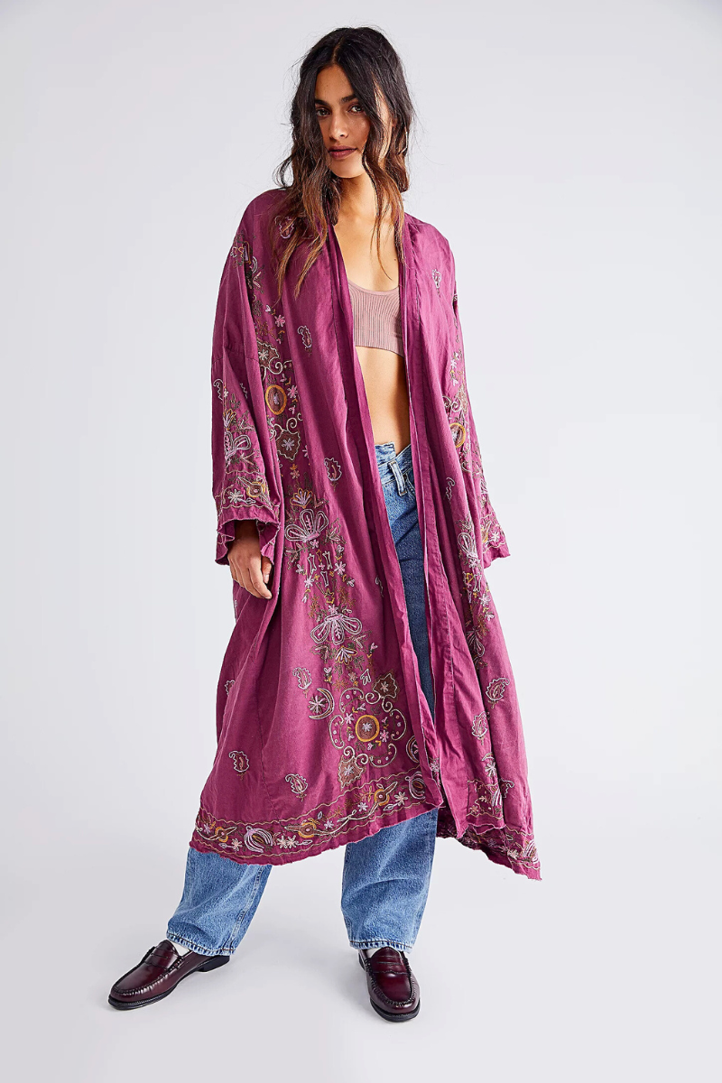 Embroidered Belinay Kimono