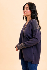 Washed Thermal Henley