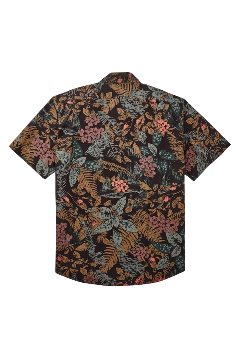Washed Short Sleeve Feather Cloth Shirt
