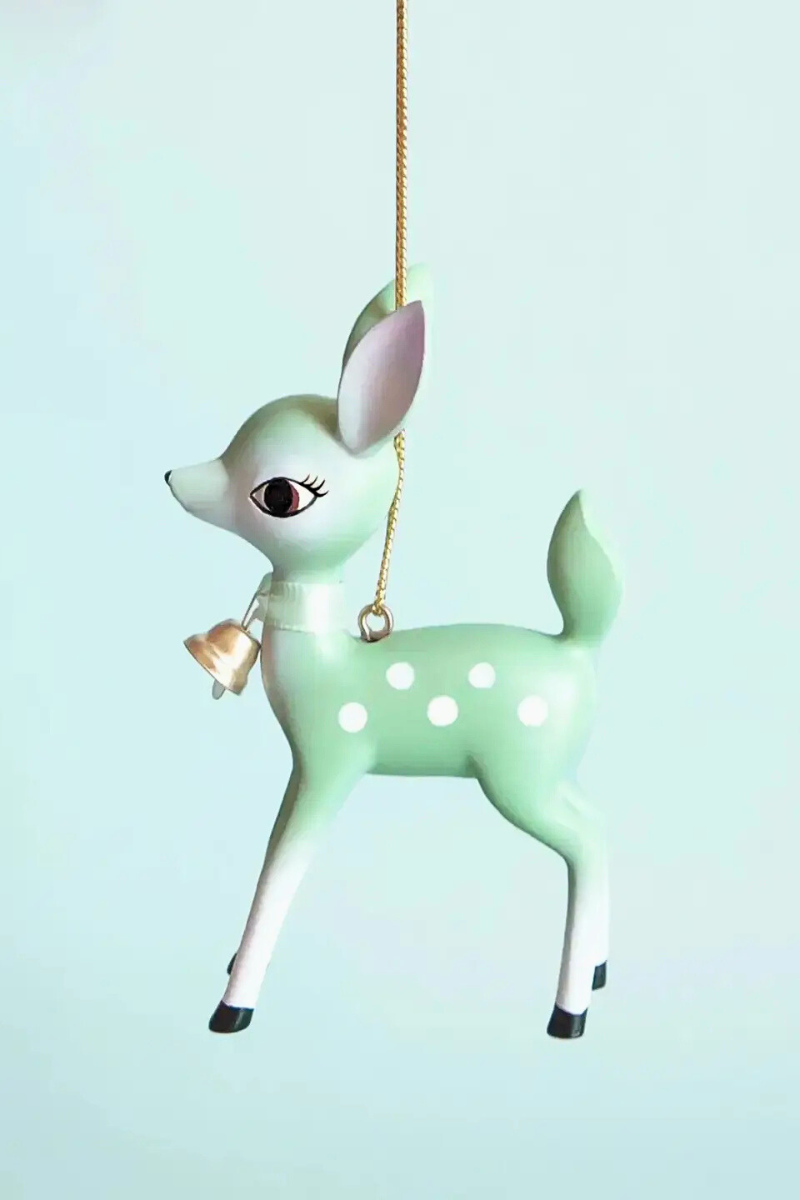 Holiday Retro Deer Ornament