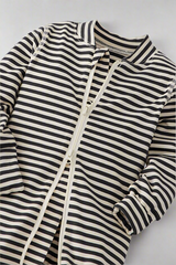 Baby Striped 2 Way Zip Sleeper in Hannasoft