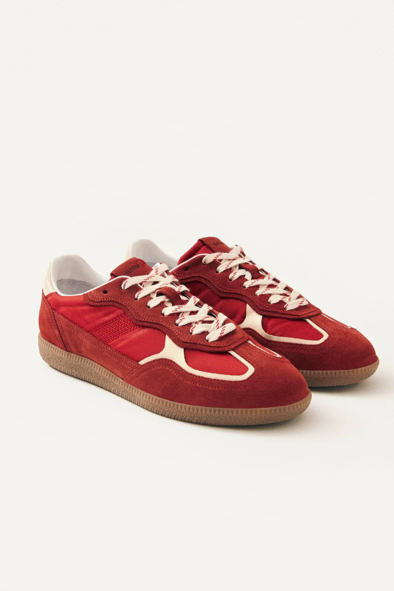 Rife Red Leather Sneakers