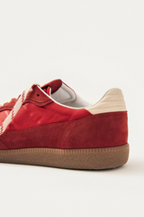 Rife Red Leather Sneakers