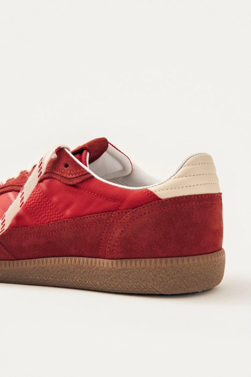 Rife Red Leather Sneakers