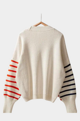 Striped Block Knit Sweater