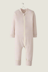 Baby Striped 2 Way Zip Sleeper in Hannasoft