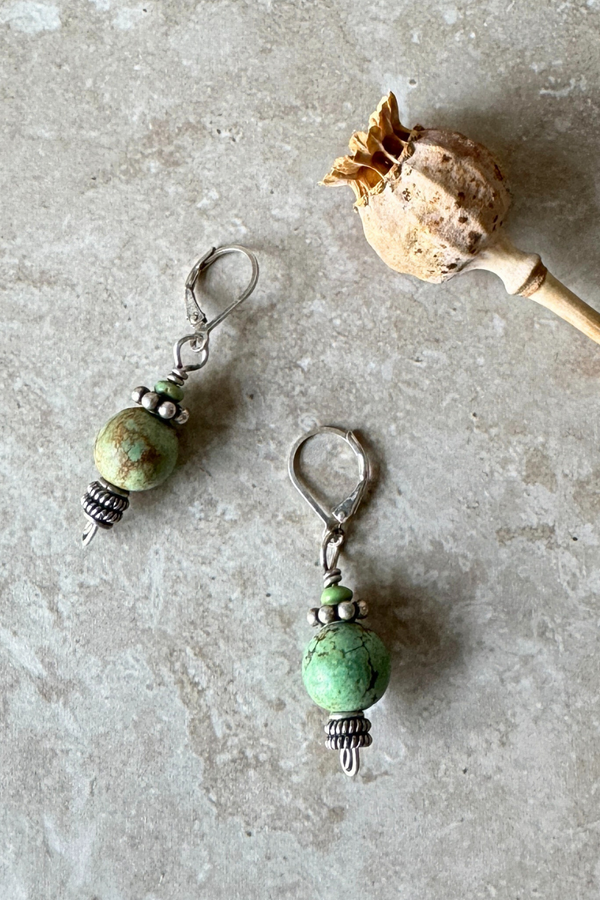 Everyday African Turquoise Earrings