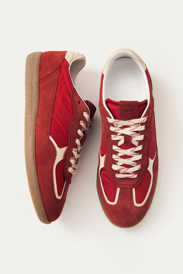 Rife Red Leather Sneakers