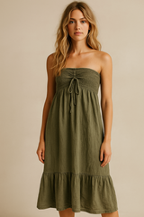 Linen Word of Honor Dress