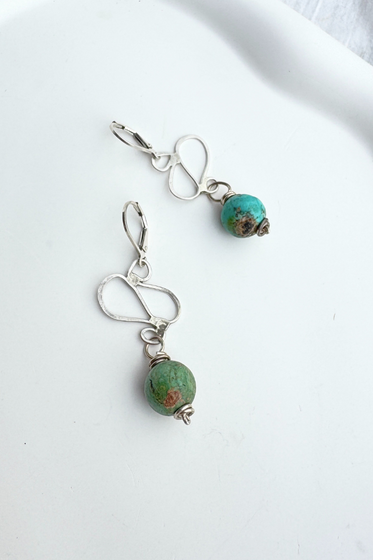 African Turquoise Earring