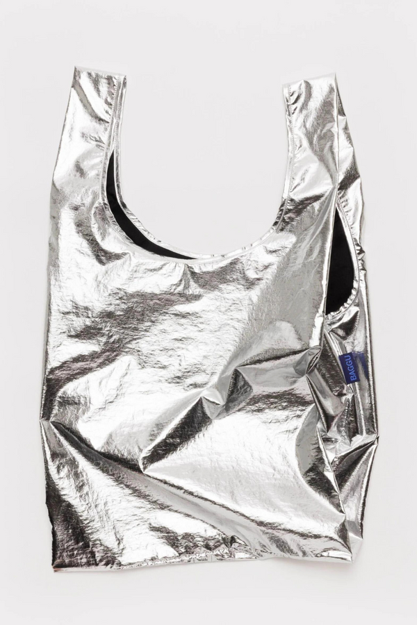 Standard Baggu Metallic Silver