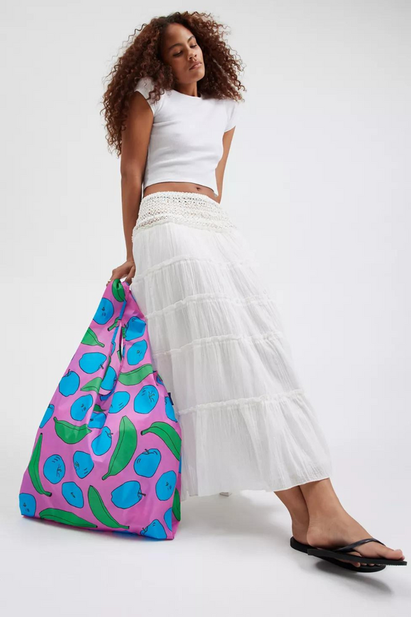 Big Baggu Pink Apples & Bananas