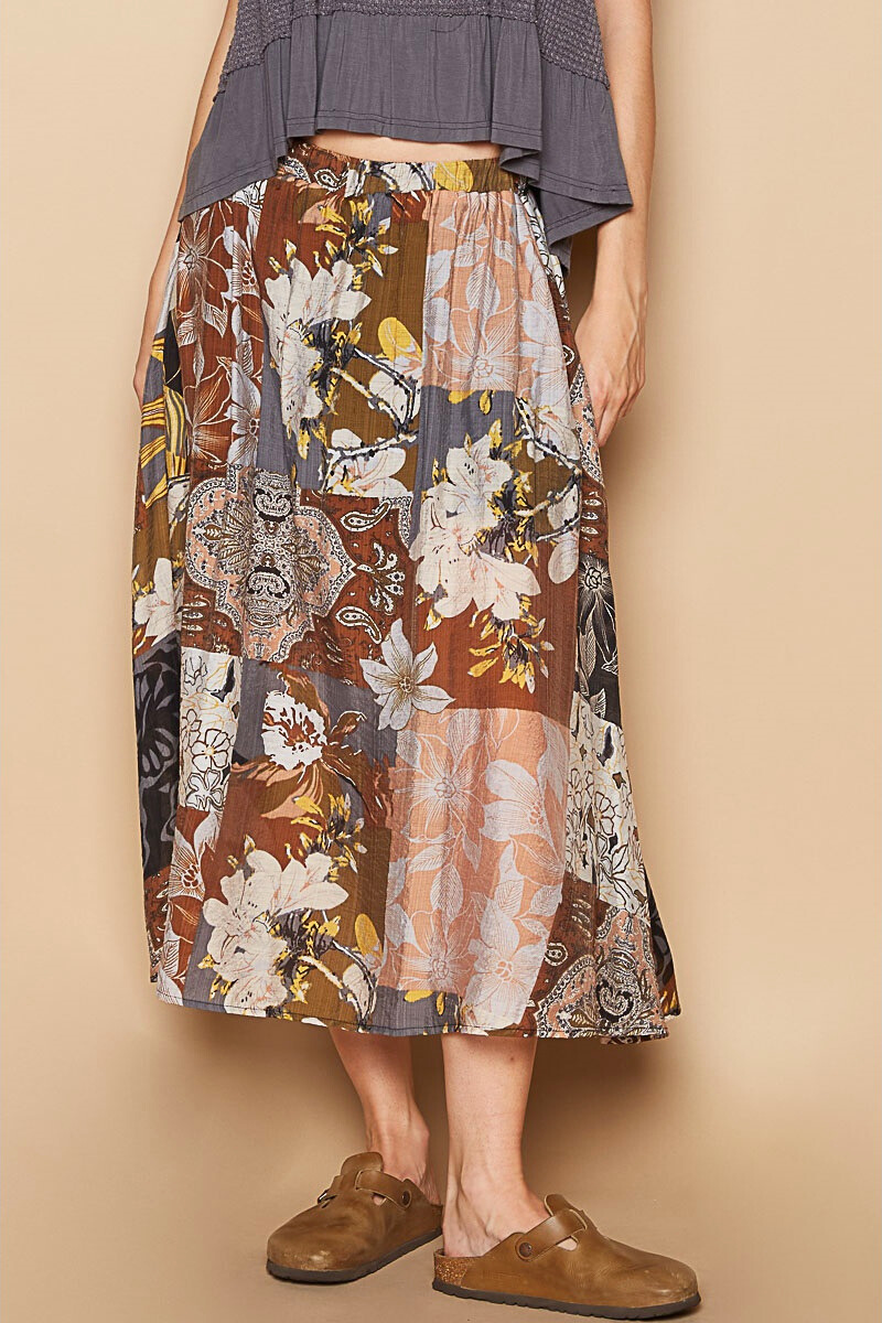 Printed Woven Skirt