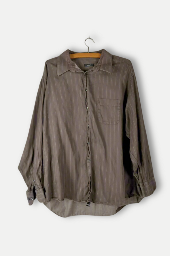 Alfani Brown Button Up