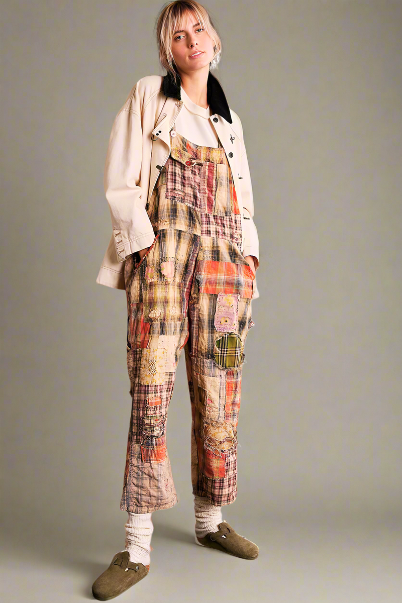 Patchwork Love Overalls