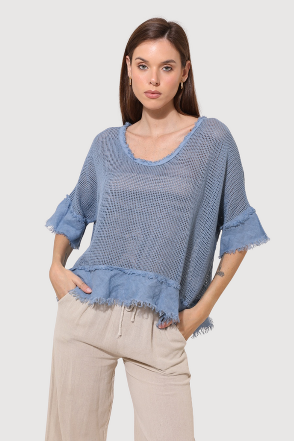 Openwork Cotton Top