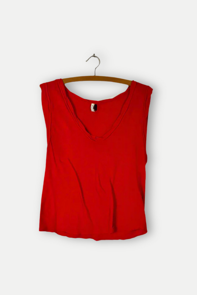 Free People Red Top