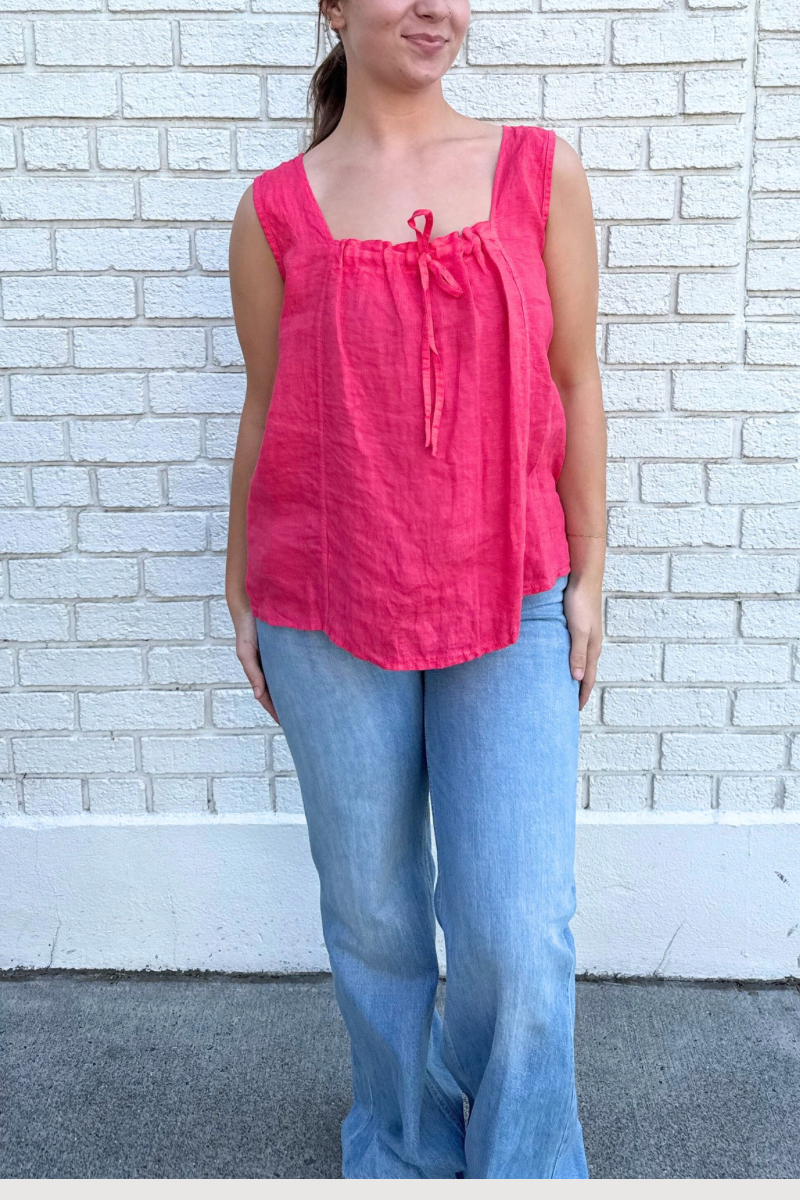 Linen Bow Top